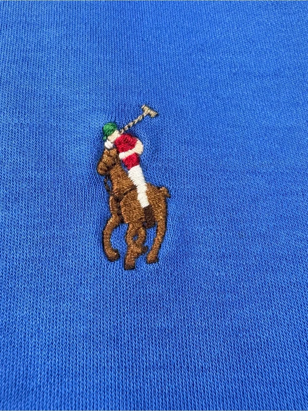 Polo Ralph Lauren Performance Polo Shirt, Rare Multi-colored Embroidered Logo